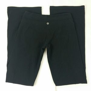 Lululemon flare leggings size 4 black yoga pants